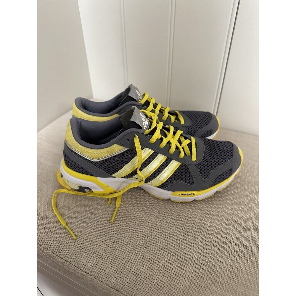 Adidas Marathon TR‎ 10 Women’s Size  7 adiWEAR adiPRENE Gray Yellow